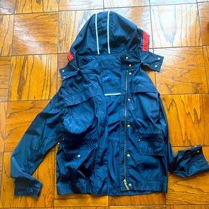 Zara Basic Navy Windbreaker